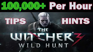 The Witcher 3  Infinite Money Glitch Unlimited Crowns  Cheat Tips  100k hr [upl. by Eireva]