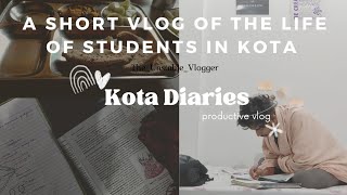 Kota Diary  A short vlog of a students life in kota  NEET Aspirants ft Allen carrier institute [upl. by Ahsinit]