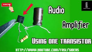 Simple 13001 Transistor Audio Amplifier Circuit [upl. by Wiebmer]