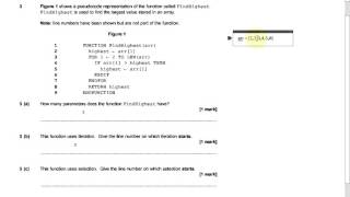 Q3 Iteration Selection and Scope in Pseudocode [upl. by Orips35]