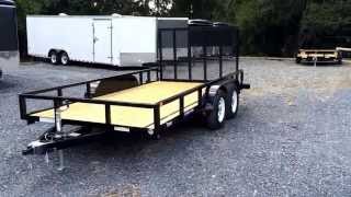 Sure Trac 7x14 Tube Top Utility Landscape Trailer 7000 GVW ST8214TATB070 Best Choice Trailers [upl. by Lawan73]