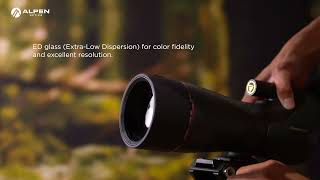 ALPEN OPTICS Apex XP 2060x80 ED spotting scope [upl. by Okechuku]