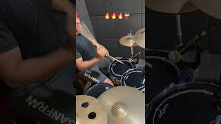 DrumCover labareda de fogo Jefferson e Suelen drummer gospelmusic baterista drumcover [upl. by Battista]