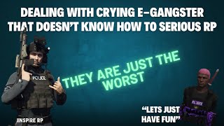 Dealing With A EGangster In GTA RP [upl. by Ylevol]