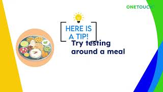 Checking around meals with OneTouch Select Plus Simple Glucometer [upl. by Yearwood]