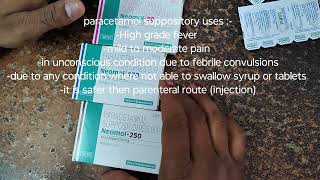 what is suppository  uses of paracitamol suppository [upl. by Aruon]