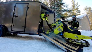 Snowmobile Trail Riding 2023  Minocqua Wi [upl. by Etteniuqna]