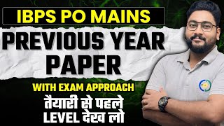 🚀 Smart Exam Approach to Crack Mains Fast IBPS PO Mains 2023 Previous Year Paper with Exam Approach [upl. by Eirrod178]