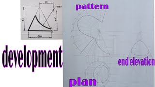 development of surfaces in engineering drawing  cone 02 [upl. by Mora321]