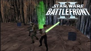 Star Wars Battlefront II 2005 Ruusan Canyon Oasis  Rebels side 1000 Empire Reinforcements [upl. by Pfosi328]