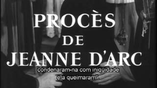 Trailer  O Processo de Joana DArc de Robert Bresson [upl. by Lazaruk]