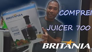 Juicer Britânia que faz suco de frutas inteiras [upl. by Haelam864]