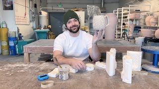 Slipcasting a Brain Coral texture mug [upl. by Yelruc]