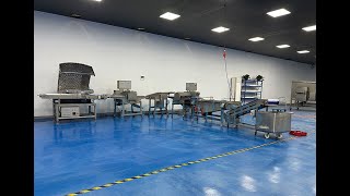 VERFOODSOLUTIONS Chicken Breast Horizontal Slicing Strip Dicing Process Line [upl. by Charlotta]