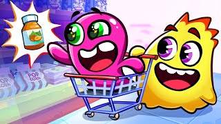 Grocery Store Song 🛒  Funny Kids Songs  Compilation of funny songs for kids [upl. by Tiat]