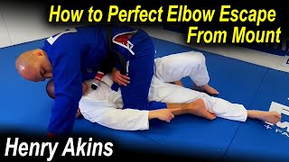 Perfect Elbow Escape From Mount by Henry Akins [upl. by Enaillil]