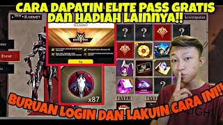 WAJIB NONTON‼️Cara Buka Semua Hadiah Event Terbaru ELITE PASS GRATIS Di Free Firee [upl. by Dawna546]