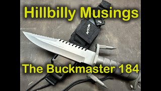 The Buckmaster 184 Survival Knife  A legend from the 80s [upl. by Ayar71]