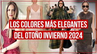 Los 5 Colores en tendencia más elegantes Moda otoño invierno 2024 mujer [upl. by Ike]