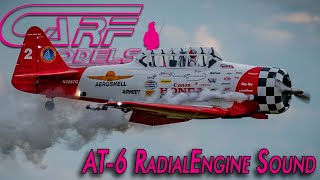 5 min pure RADIAL ENGINE sound  Harvard AT6 quotTexanquot  CARFModels [upl. by Ydak]