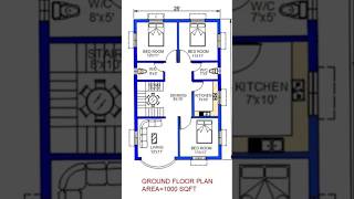 Top 10 viral 2d house plan shortvideo [upl. by Jaine328]