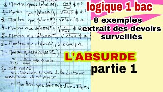 très important logique 1 bac raisonnement par labsurde [upl. by Galang]