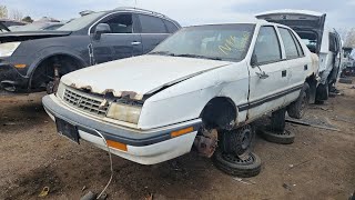 1992 Dodge Shadow parked for 19 years and then junked at UPull salvage yard in Minnesota [upl. by Musser]