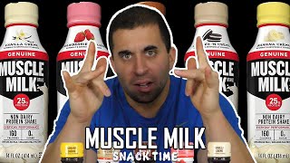 Whats the Best Muscle Milk  SNACKTIME [upl. by Anikat51]