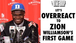 Let’s Overreact to Zion Williamson’s First Game [upl. by Trin]