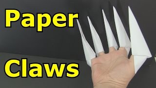 How to Make Paper Claws [upl. by Kegan697]