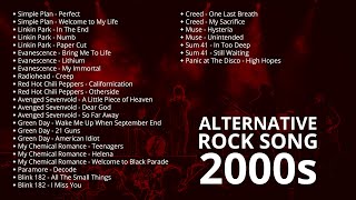 ALTERNATIVE ROCK SONG 2000s  LAGU ROCK BARAT TERBAIK TAHUN 2000an [upl. by Eipper777]