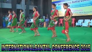 INTERNATIONALSANTAL CONFERENCE 2015 Dance no 1  NEW santali song  BijoyMajhi [upl. by Rivers]