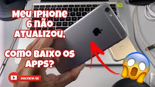 MEU IPHONE PAROU NO IOS 1257 COMO BAIXO OS APPS  TENHO UM IPHONE 6 6 PLUS OU 5S E NÃO ATUALIZA [upl. by Leahcimauhsoj650]