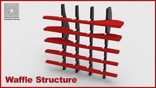 Waffle structure  Grasshopper Tutorial [upl. by Ahsetal451]