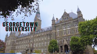 Georgetown University Tour  Neighborhood Walk  A Pretty Town Outside of DC [upl. by Gant]