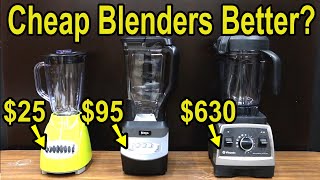 Cheap Blender Better 630 Vitamix vs Ninja Hamilton Beach Cuisinart BioChef Nutribullet [upl. by Jamima781]