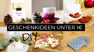 12 DIY Geschenke für 1€ SELBER MACHEN Günstige amp kreative Ideen zum schenken [upl. by Lyckman525]