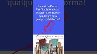 Dicas Canva Redimensionar Mágico canva2024 canva canvaeducation [upl. by Anabal484]