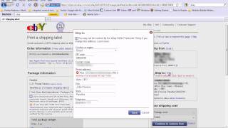 eBay shipping label invalid address fix [upl. by Torp916]