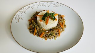 Ma recette de Riz Basmati viande hachée et légumes [upl. by Debbi]