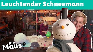 DIY Schneemannlampe  Lauras Machgeschichten  DieMaus  WDR [upl. by Notlih]