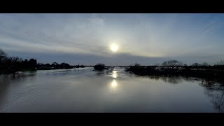 Torksey Lock amp Viaduct River Trent Flooding January 2024 By Drone [upl. by Gannes]