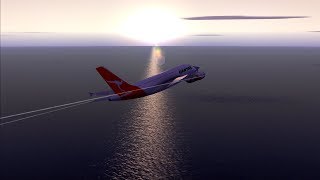 FSX  Qantas A380 Music Show  Sydney YSSY  Tokyo RJAA [upl. by Eninahpets106]