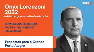 Onyx Lorenzoni programa eleitoral 5min  TV Propostas para a Grande Porto Alegre 25out2022 [upl. by Ansilme]