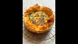 Spring Vegetable amp Feta Filo Pastry Tart [upl. by Consuela]