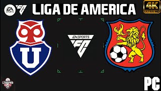 U DE CHILE VS CARACAS  LIGA DE AMERICA FC 24 [upl. by Henson]