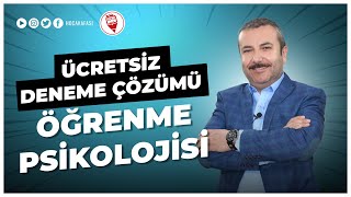 ÖĞRENME PSİKOLOJİSİ Ücretsiz Deneme Çözümü  Yılmaz Alkaya KPSS 2022 [upl. by Block]