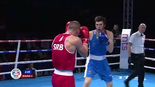 Dzhambulat Bizhamov RUS vs Almir Memić SRB European Boxing Championships 2024 SFs 75kg [upl. by Elyn]