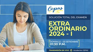 RESOLUCIÓN DE EXAMEN EXTRAORDINARIO UNT 2024  I [upl. by Itsirhc]