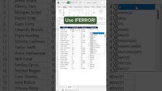 How to use IFERROR in Excel excel exceltips corporate accounting finance [upl. by Noremmac612]